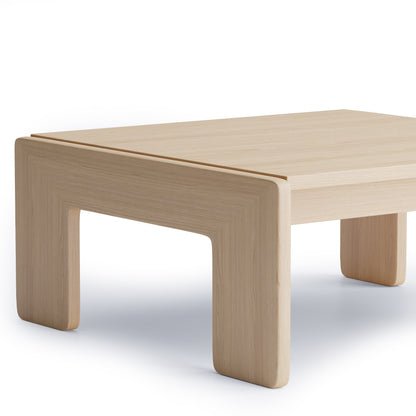 Nordhaven Coffee Table - Solid Walnut/Teak/Oak Wood (Square)