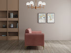 Modern 3-Seater Sofa with Matt Black Legs