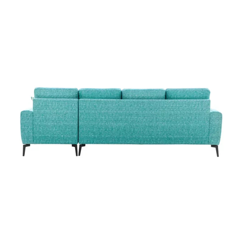 Velvet Vista L-Shaped Sofa