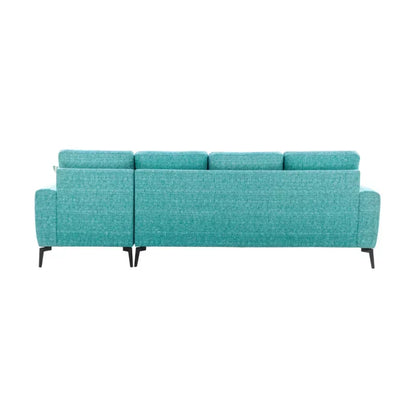 Velvet Vista L-Shaped Sofa