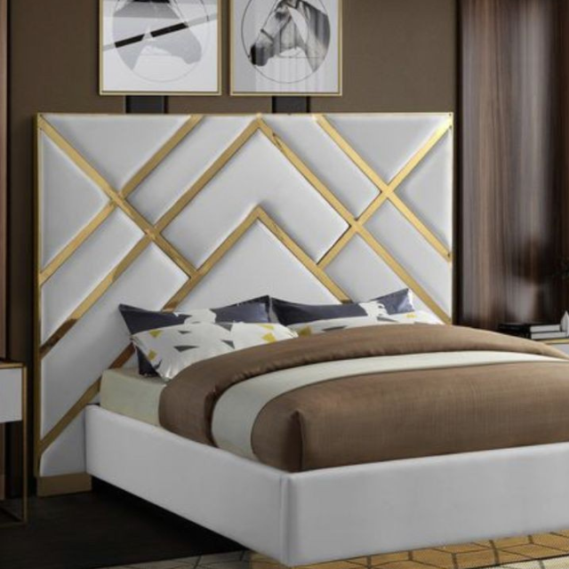 Lunalux Upholstered Bed Without Storage In Suede