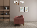 Modern 3-Seater Sofa with Matt Black Legs