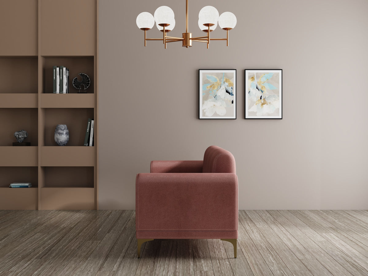 Modern 3-Seater Sofa with Matt Black Legs