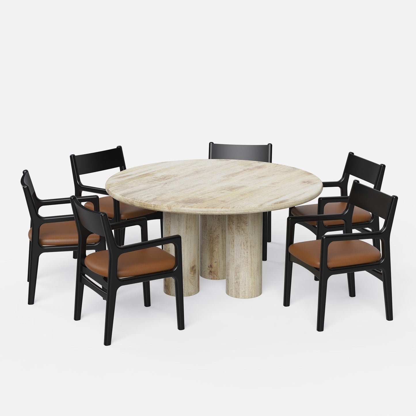 Amor-Kiyomi Dining Table Set - 2, 4 & 6 Seater/ All sizes