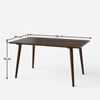 Helena Millie Walnut Dining Table Set - 4 & 6 Seater/All sizes
