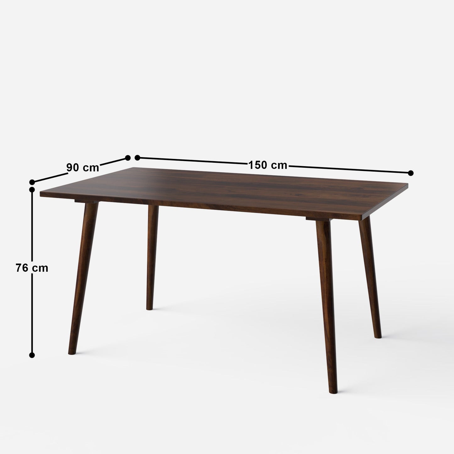 Helena Millie Walnut Dining Table Set - 4 & 6 Seater/All sizes