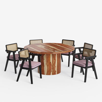 Luis-Bob Dining Table Set with Premium Trimming -  2, 4 & 6 Seater/ All sizes