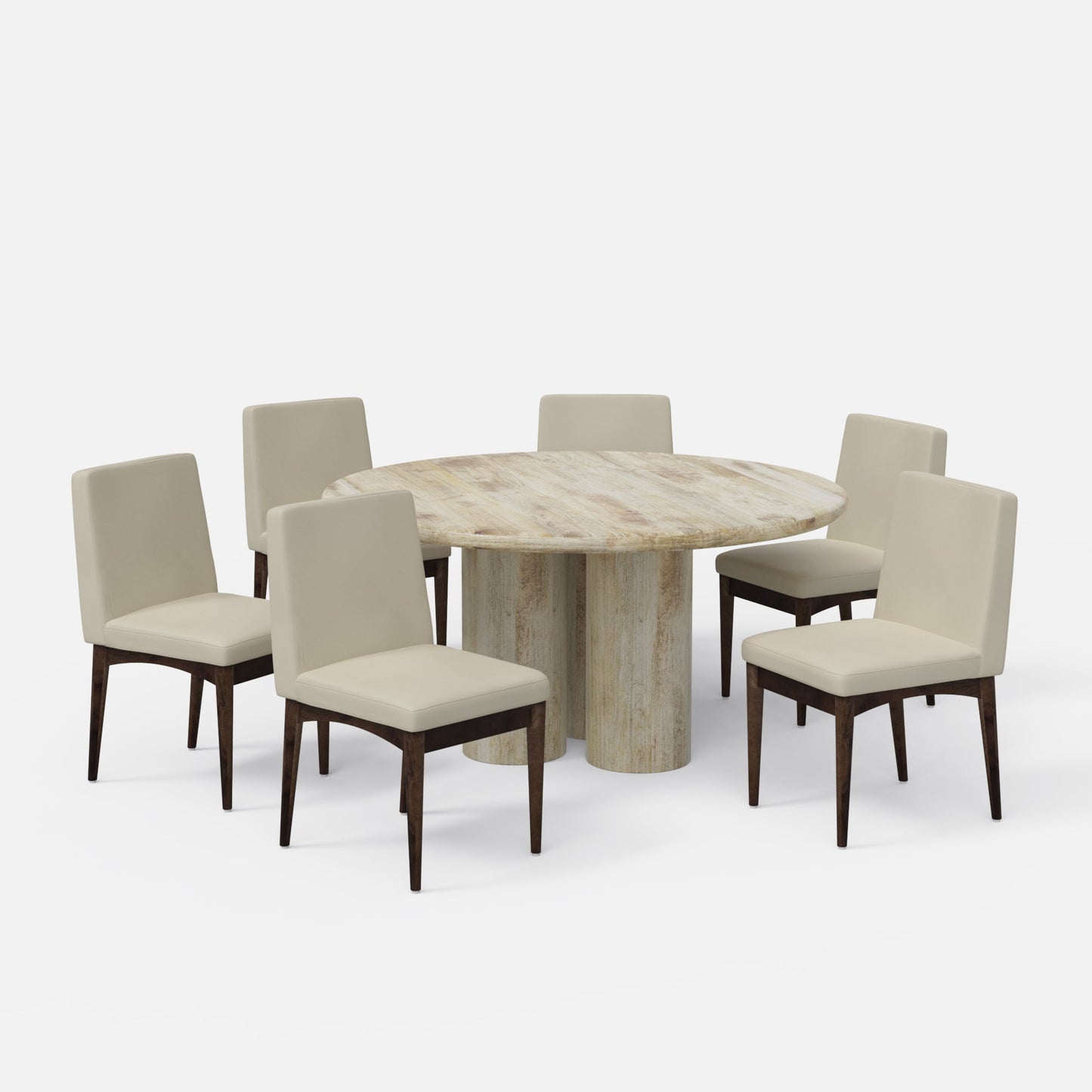 Amor-Lidia Dining Table Set - 2, 4 & 6 Seater/ All sizes