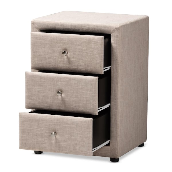 Harmony Haven Bed Side Table 3 Drawer