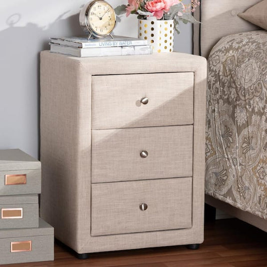 Harmony Haven Bed Side Table 3 Drawer
