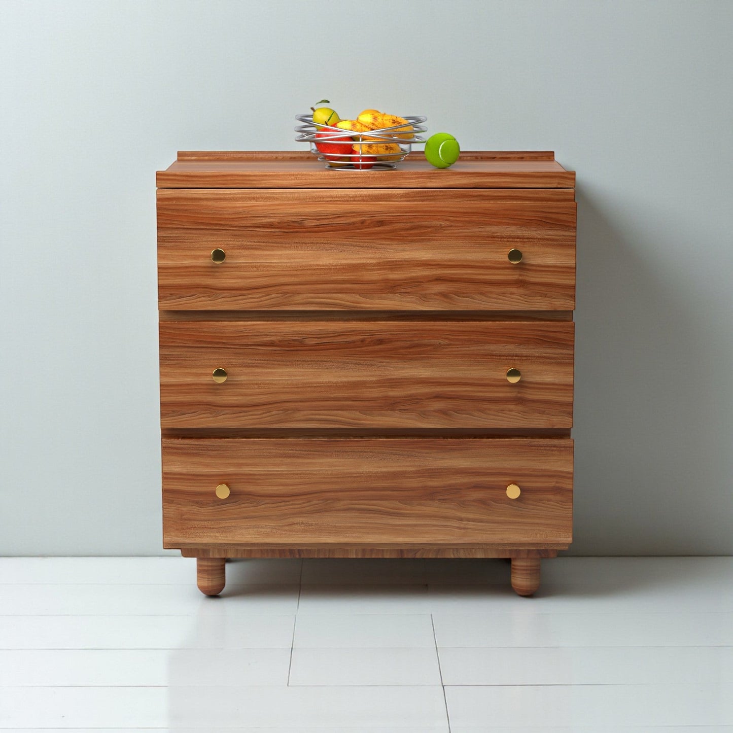 Stava Modular Drawer System | Solid Walnut/Teak/Oak Wood (3x1) | 3 Feet Length