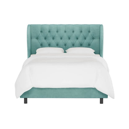 Sansa Upholstered Bed Without Storage In Suede