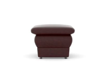 Chiffon Artificial Leather Ottoman
