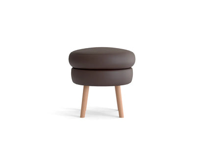 Moon Leather Ottoman