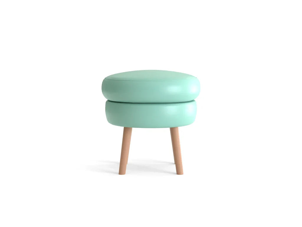 Moon Artificial Leather Ottoman