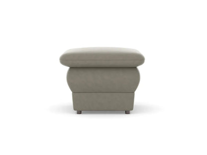 Chiffon Artificial Leather Ottoman