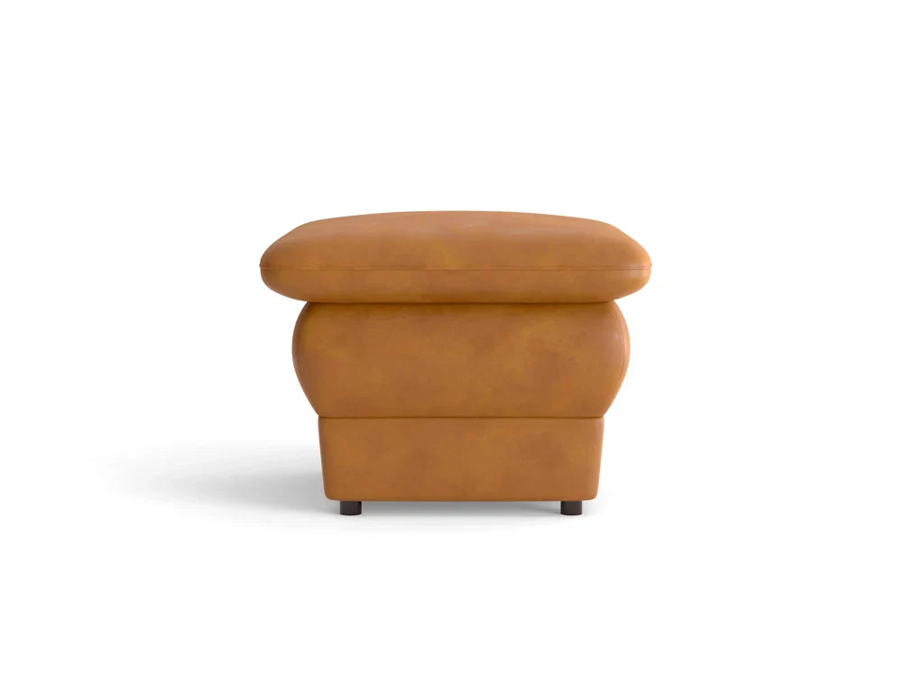 Chiffon Leather Ottoman