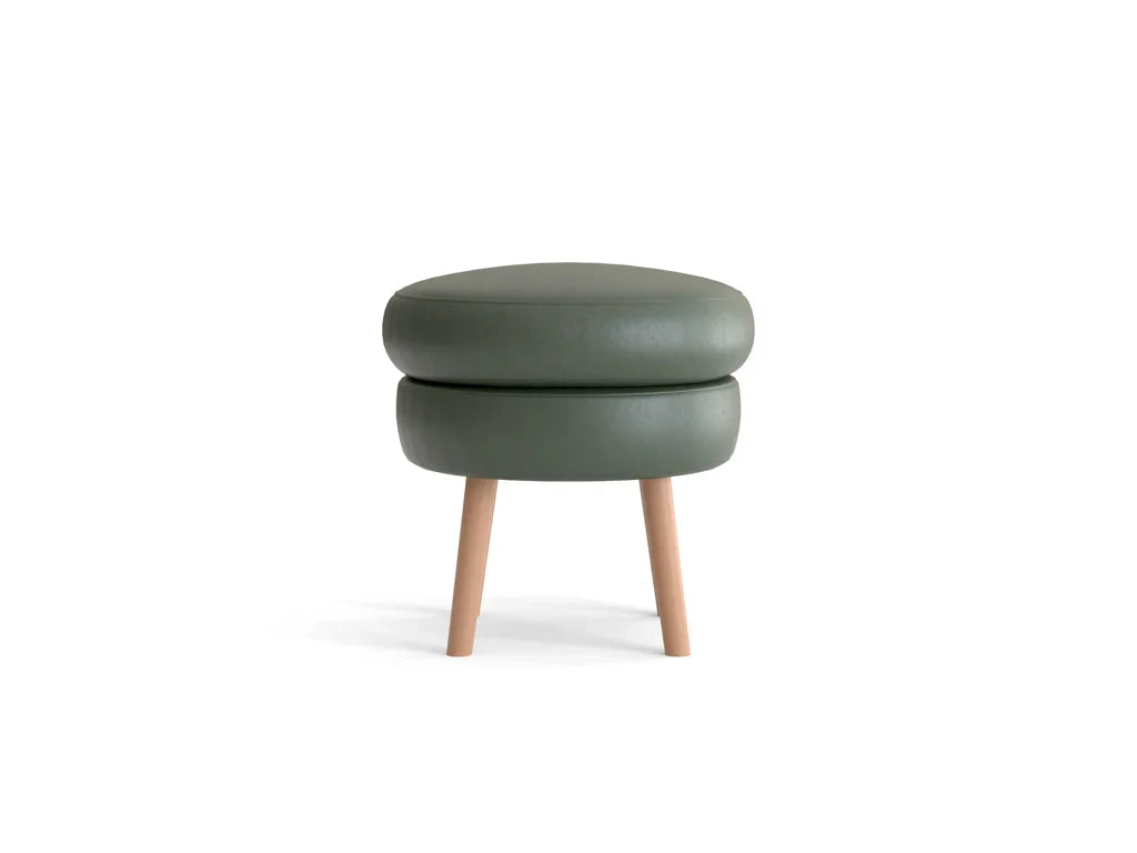 Moon Leather Ottoman