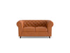 Chesterfield 2 Seater Leather Sofa