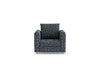 Zinc 1 Seater Fabric Sofa