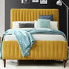 Konya Upholstered Bed Without Storage In Suede