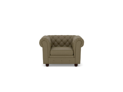 Chesterfield 1 Seater Fabric Sofa