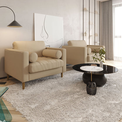 Palo Sofa T | Chair (3.5 feet length) | Tufted