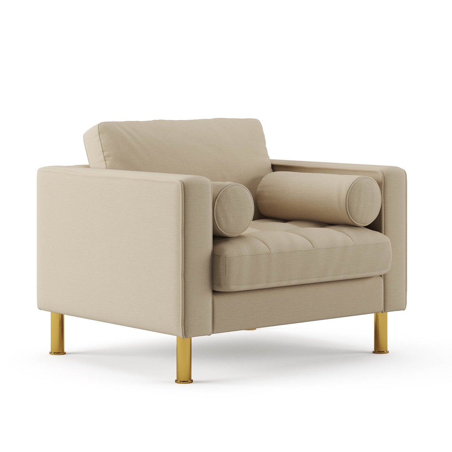 Palo Sofa T | Chair (3.5 feet length) | Tufted