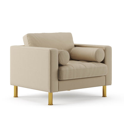 Palo Sofa T | Chair (3.5 feet length) | Tufted