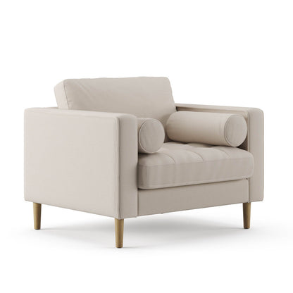 Palo Sofa T | Chair (3.5 feet length) | Tufted