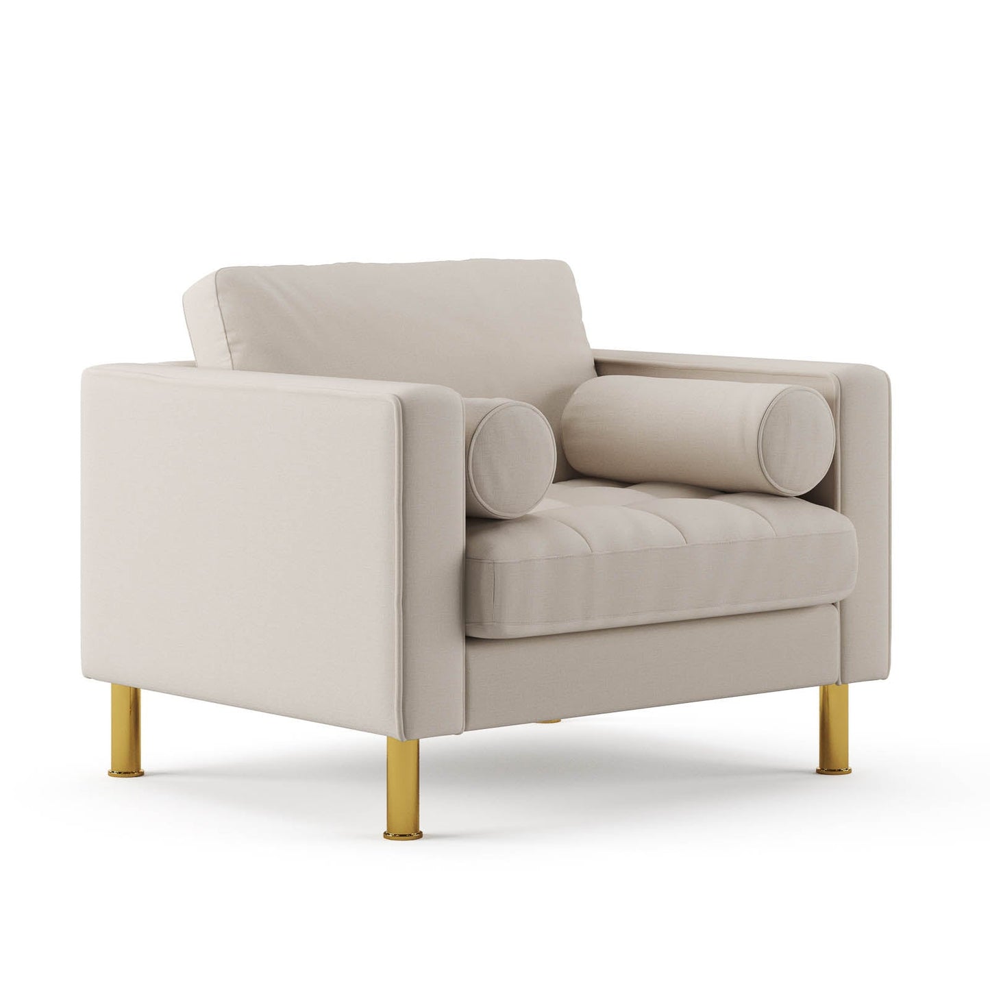 Palo Sofa T | Chair (3.5 feet length) | Tufted