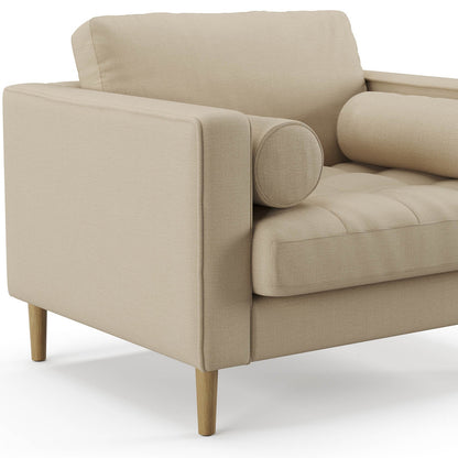 Palo Sofa T | Chair (3.5 feet length) | Tufted