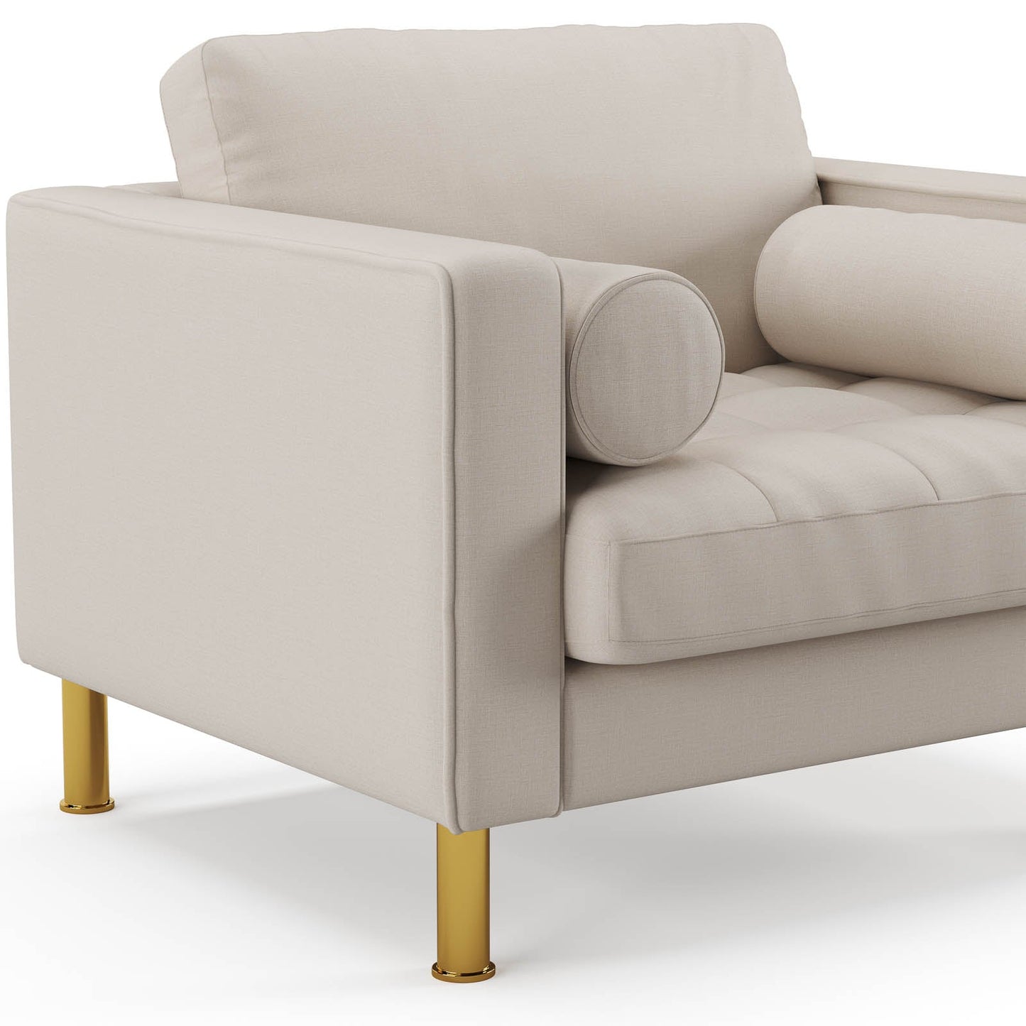 Palo Sofa T | Chair (3.5 feet length) | Tufted