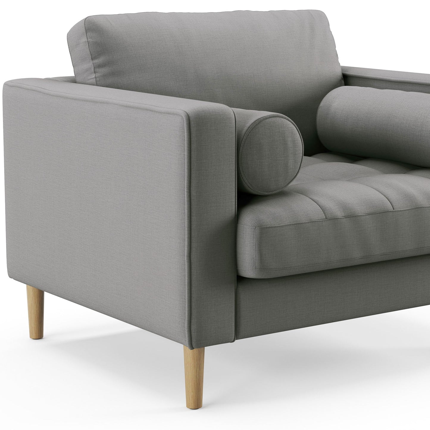Palo Sofa T | Chair (3.5 feet length) | Tufted
