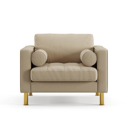 Palo Sofa T | Chair (3.5 feet length) | Tufted
