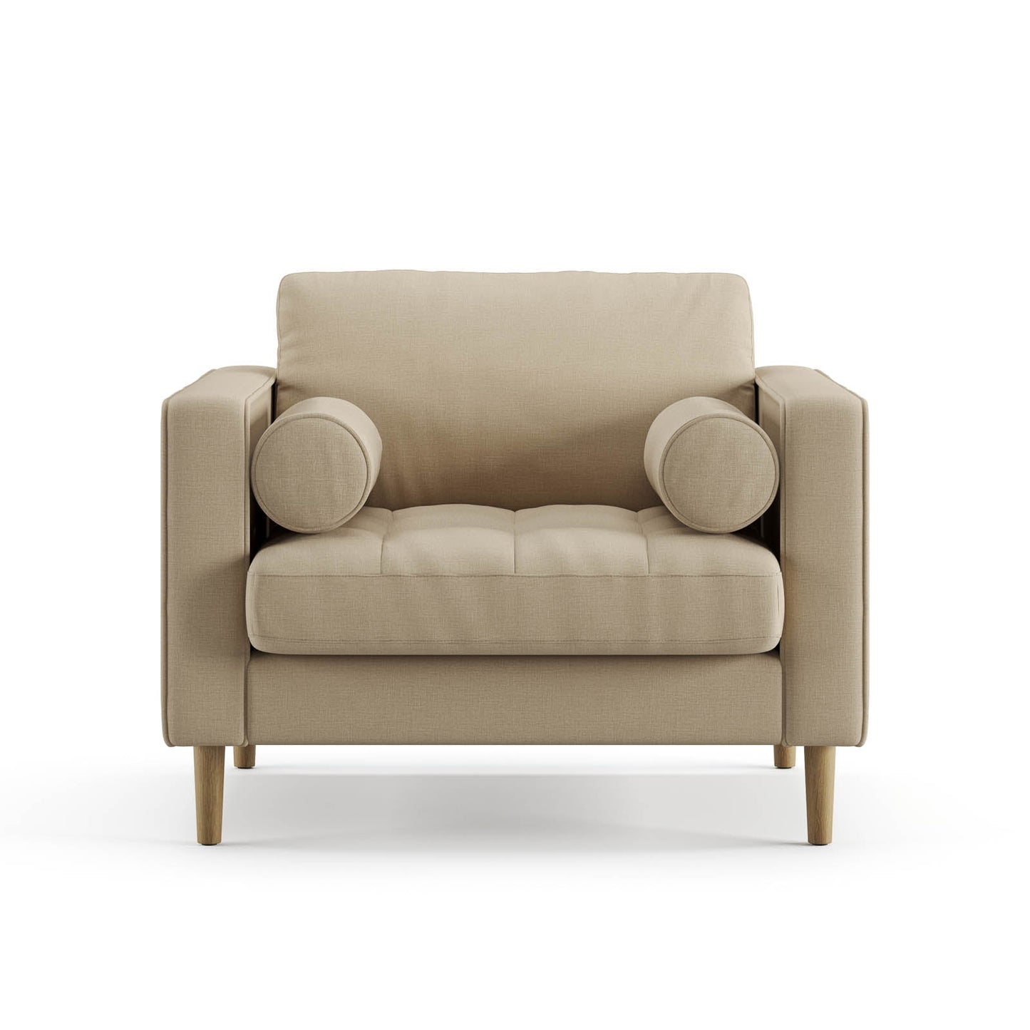 Palo Sofa T | Chair (3.5 feet length) | Tufted