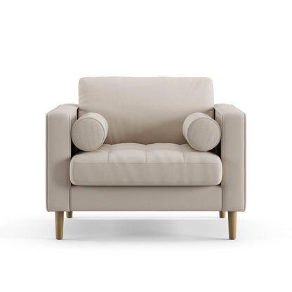 Palo Sofa T | Chair (3.5 feet length) | Tufted