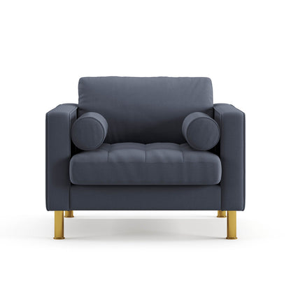Palo Sofa T | Chair (3.5 feet length) | Tufted