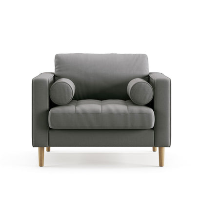 Palo Sofa T | Chair (3.5 feet length) | Tufted