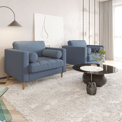 Palo Sofa T | Chair (3.5 feet length) | Tufted