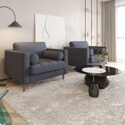 Palo Sofa T | Chair (3.5 feet length) | Tufted