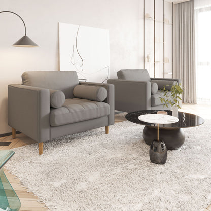 Palo Sofa T | Chair (3.5 feet length) | Tufted