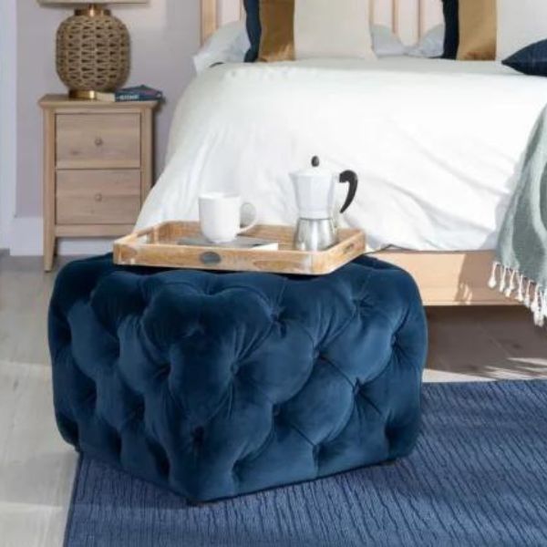 Imperial Ottoman In Velvet Fabric