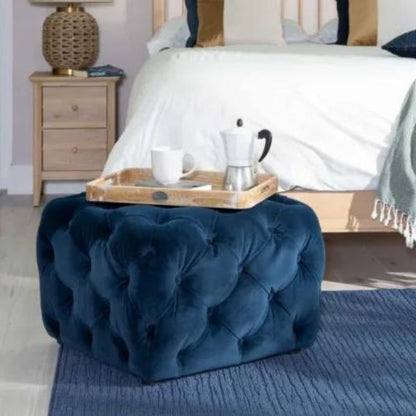 Imperial Ottoman In Velvet Fabric