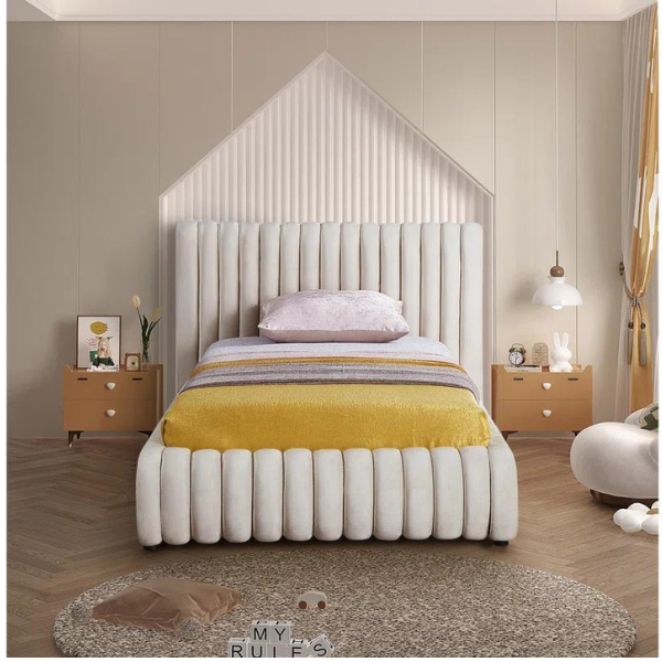 Bornholm Upholstered Bed Without Storage In Suede