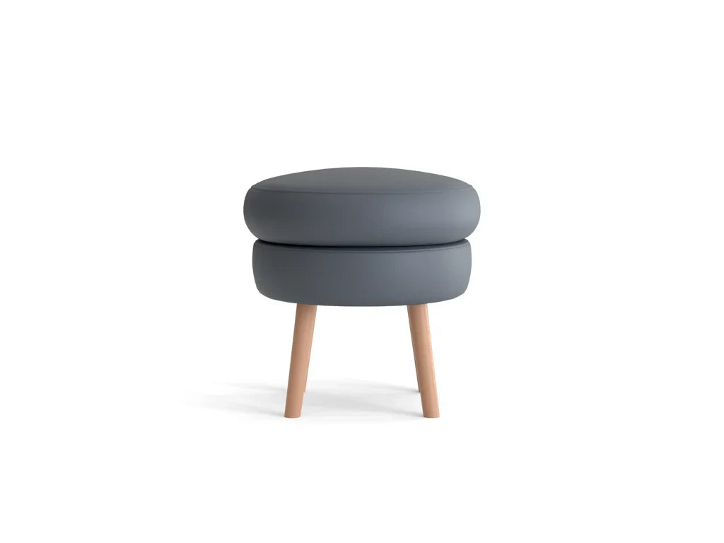 Moon Leather Ottoman