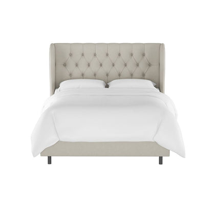 Sansa Upholstered Bed Without Storage In Suede