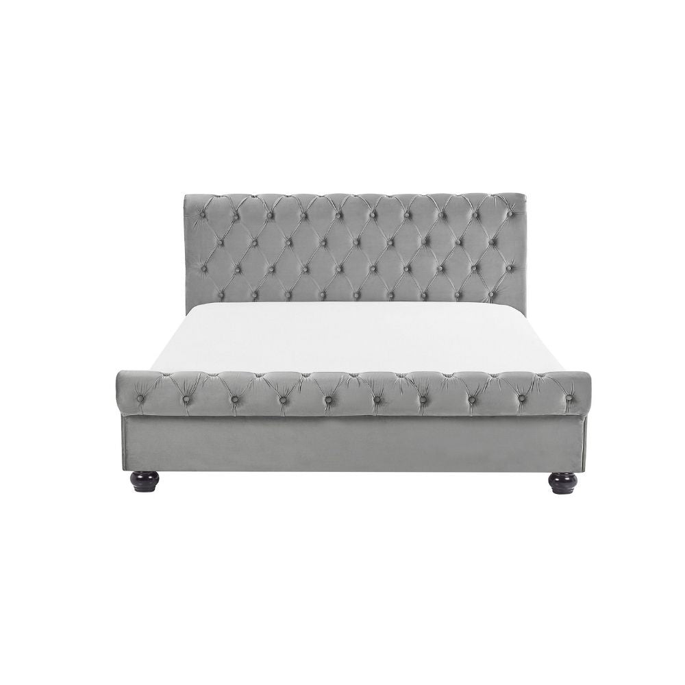Arya Upholstered Bed Without Storage In Suede