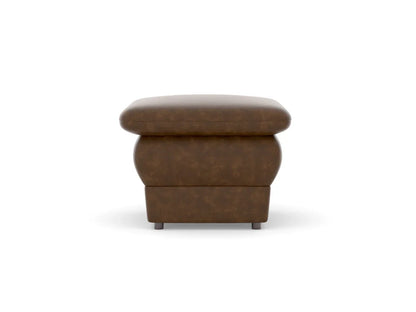 Chiffon Artificial Leather Ottoman