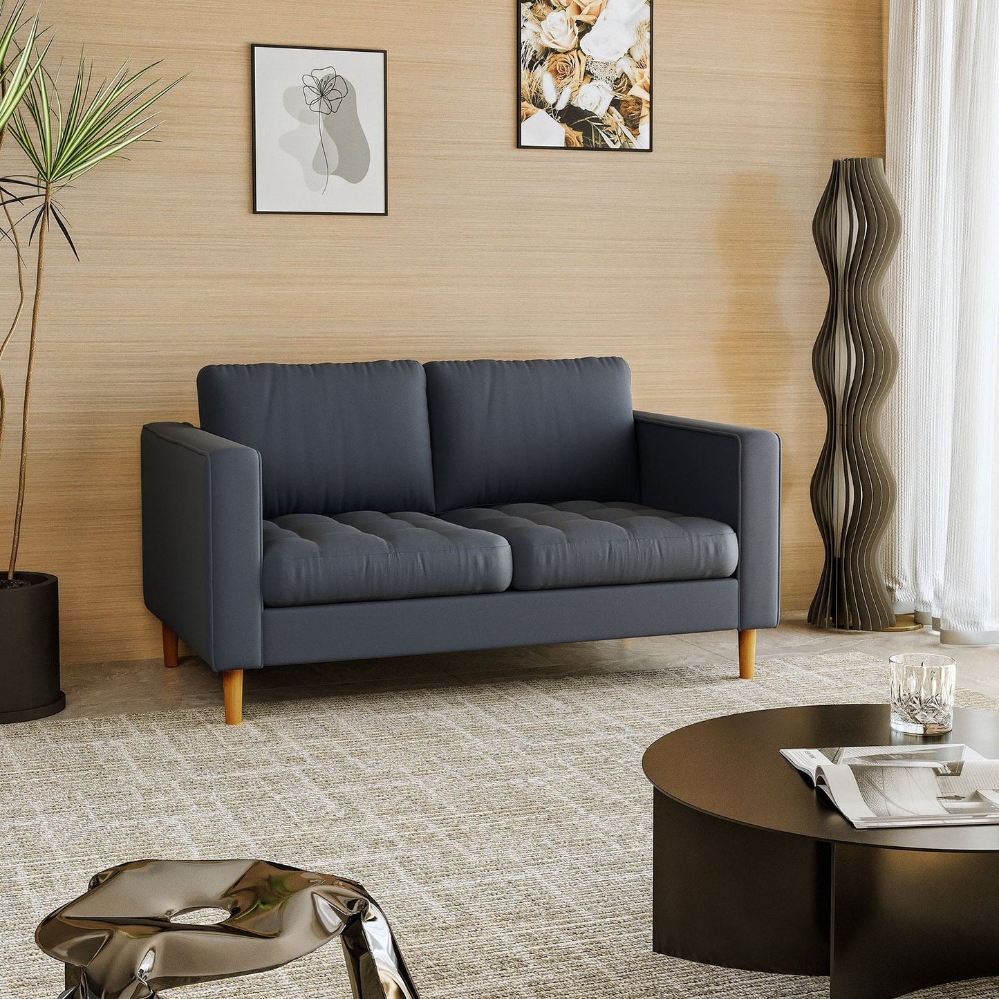 Palo Sofa (Split Seats) | 2 Seater (5 feet) | Tufted